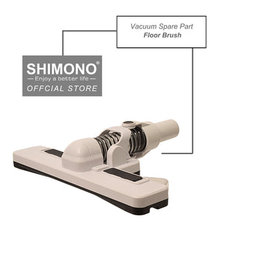 Shimono Spare Part Vacuum Floor Brush for *Round Head* (SVC1015/SVC1016/SVC1017/RV777/RV888)